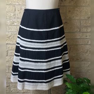 Talbots stripe skirt